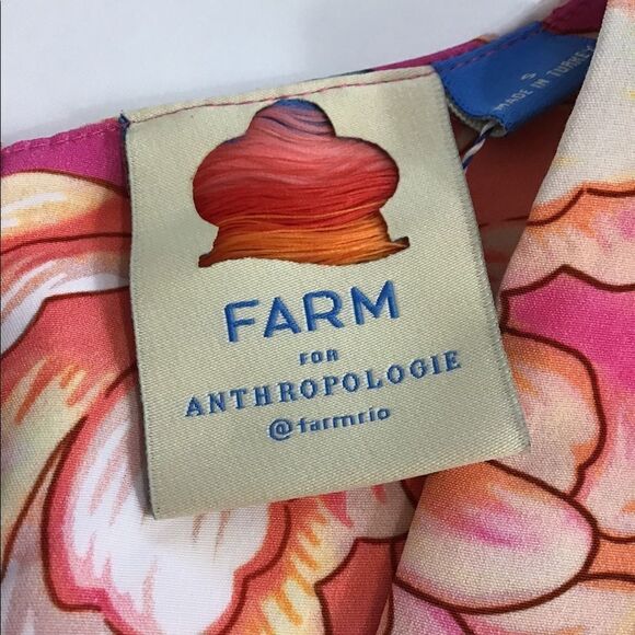 Anthropologie Farm Rio Eulalie Wide-Leg Jumpsuit Floral Pastel Size Small New - Picture 16 of 16